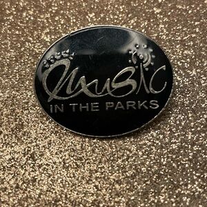 Disney Black and Silver Music in the Parks Pin